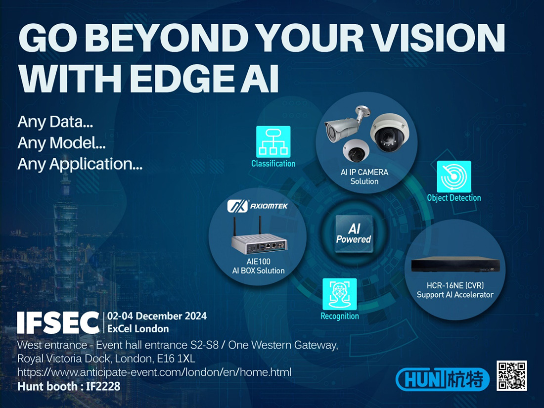 Axiomtek Partners with Hunt to Launch Edge AI System at IFSEC