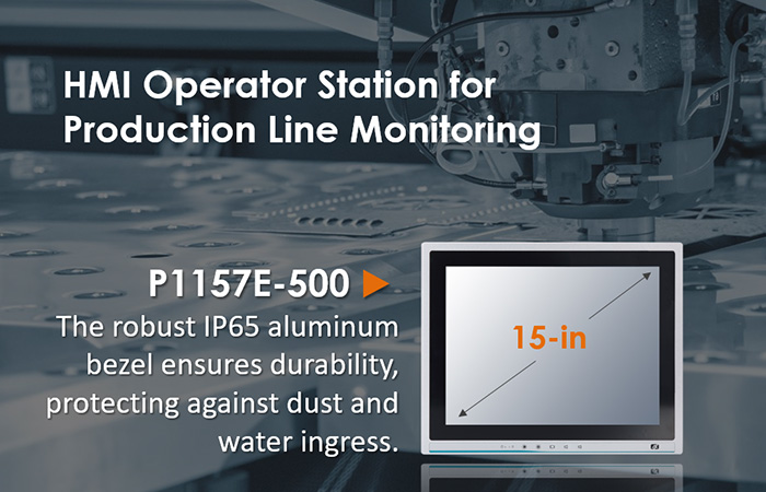 HMI Operator Station for Production Line Monitoring