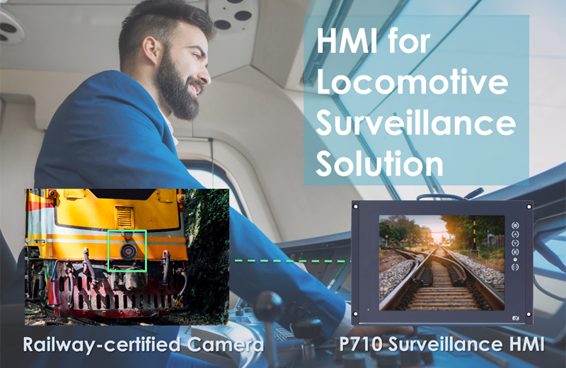 P710 Displays Real-Time Images for Locomotive Surveillance
