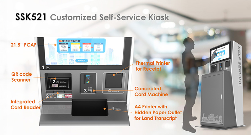 Self-Service Kiosk for Land Transcript Printing